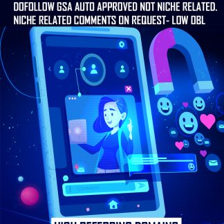 GSA Auto approved blog comments