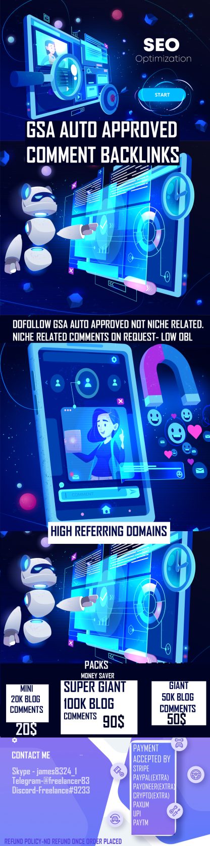 GSA Auto approved blog comments