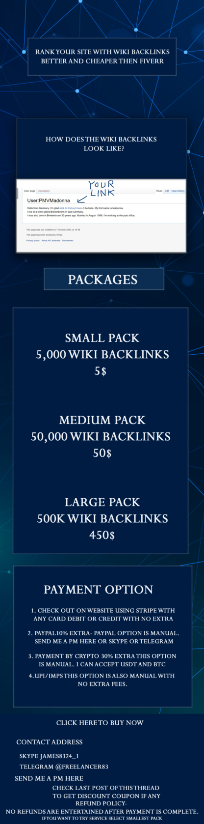 Wiki backlinks shop - Image 2
